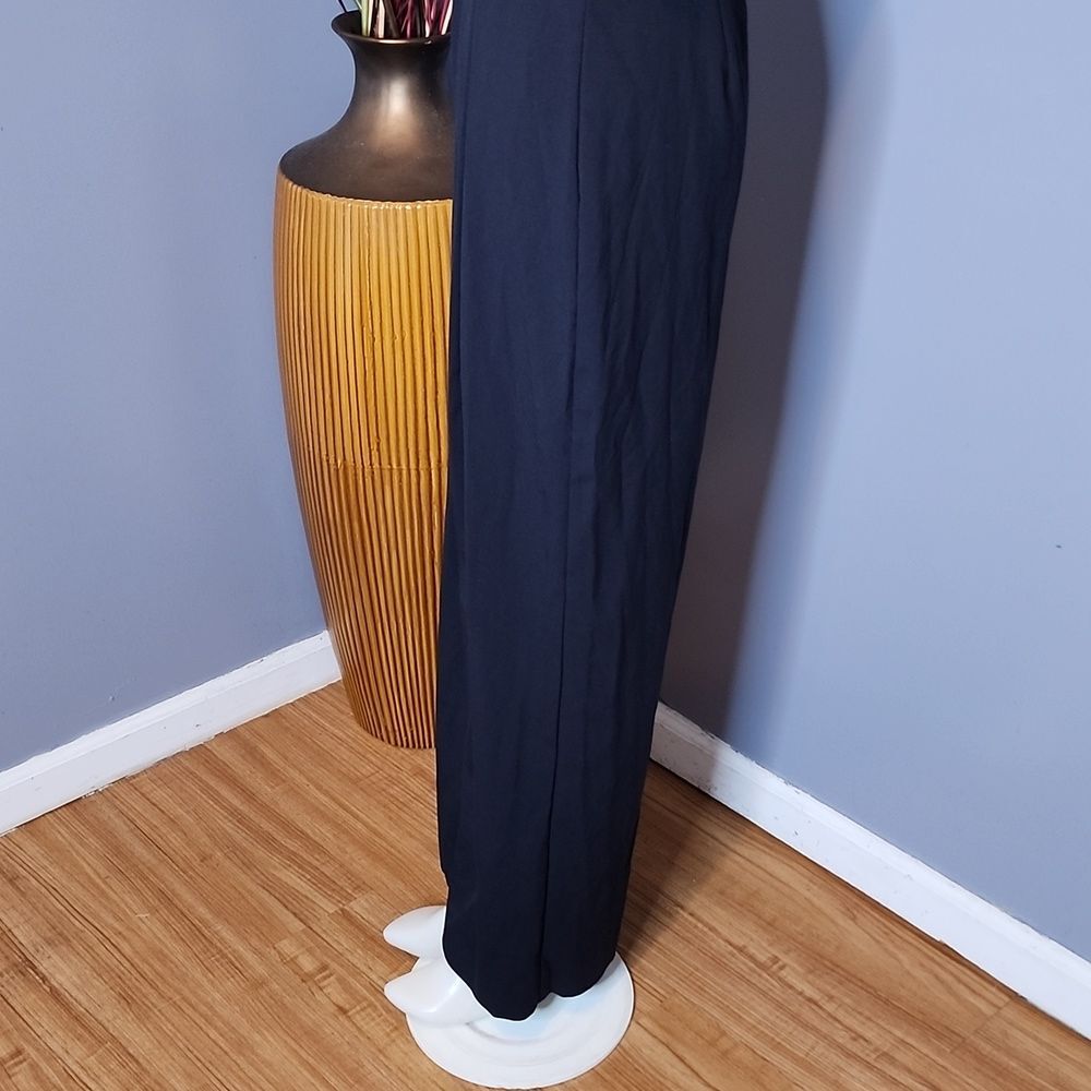 XOXO Womens Embellished Surplice Neck Jumpsuit Navy Size Large NWT - Picture 10 of 16